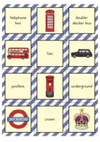 Vista previa - Juegos / Gamificación - UK and London: matching pairs game | Juego de Memory (inglés) - página 1