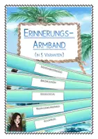 Vorschau - Merkblätter - Erinnerungsarmband (Armband gegen die Vergesslichkeit/ für vergessene Materialien/ bei Ausflügen für die Handynummer) - Deckblatt