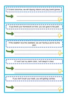 Vorschau - Arbeitsblätter - Korrektur / If-Clause Type 1 - Deckblatt
