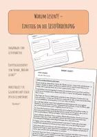 Vorschau - Arbeitsblätter - Warum Lesen?! - Einstieg in die Leseförderung - Deckblatt