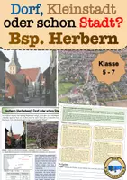 Vorschau - Arbeitsblätter - AB3 Noch Dorf oder schon Stadt? Umland Beispiel Herbern - Deckblatt