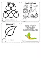 Vorschau - Arbeitsblätter - Caterpillar minibook - Seite 3