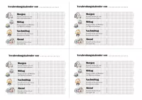 Vorschau - Mal- und Bastelvorlagen - Kooperatives Lernen: Verabredungskalender: Deutsch + Englisch - Deckblatt
