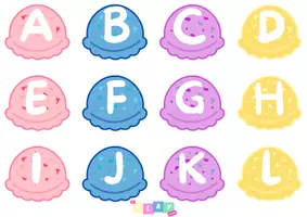 Προεπισκόπηση - Παιχνίδια - Ice Cream Alphabet Matching Game | Παιχνιδι Matching - Σελίδα 1