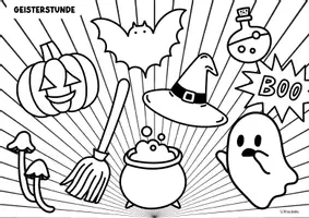 Vorschau - Mal- und Bastelvorlagen - 20 Ausmalbilder Bilder Ausmalen Herbst, Erntedank & Halloween - Seite 2
