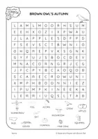 Aperçu - Feuilles d'exercices - Brown Owl's Autumn - Differentiated Word Searches - Page 2