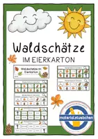 Vorschau - Arbeitsblätter - Waldschätze im Eierkarton - Klasse 1-4 - Deckblatt