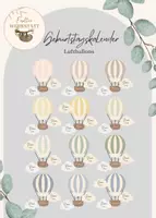 Vorschau - Poster - Geburtstagskalender Luftballons - Deckblatt