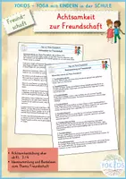 Vorschau - Aufgabenkarten - Materialpaket Freundschaft Yoga - Seite 1