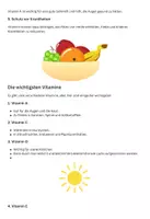 Vorschau - Merkblätter - Merkblatt zu Vitaminen für Schüler - Seite 1