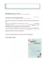 Vorschau - Lehrpläne/Lehrermaterial - Elternbrief Benotung Zeugnisnoten fehlende Leistung word docx pdf - Seite 1