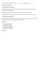 Vorschau - Klassenarbeiten - Vollständige Englisch Klassenarbeit 4. Klasse - Seite 1