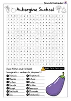 Vorschau - Spiele - Aubergine Suchsel - Buchstabengitter - Seite 1