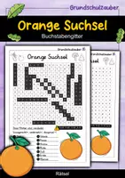 Vorschau - Arbeitsblätter - Orange Suchsel - Buchstabengitter - Deckblatt