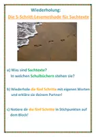 Vorschau - Merkblätter - Die Fünf-Schritt Lesemethode (Sachtexte) - Seite 3