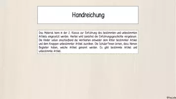 Vorschau - Aufgabenkarten - Einführung bestimmter und unbestimmter Artikel - Seite 2