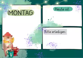 Vorschau - Präsentationen/Tafelbilder - Otter Weihnachten digitales Begrüßungsbild - Seite 1