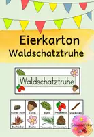 Vorschau - Experimente - Waldschatzkiste, Bingo, Wald, Eierkarton, Waldschätze - Deckblatt