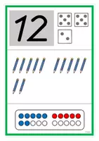 Vorschau - Fördermaterial/Inklusion - Zahlenkarten/Zahlenbilder von 0 bis 20 (lehrwerksunabhängig) - Deckblatt