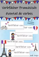 Vorschau - Fördermaterial/Inklusion - Verbfächer Französisch - Deckblatt