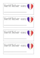 Vorschau - Fördermaterial/Inklusion - Verbfächer Französisch - Seite 1