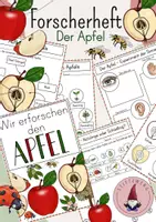 Vorschau - Stundenentwürfe - Forscherheft/ Arbeitsblätter Der Apfel - Deckblatt