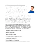 Vorschau - Text - Lionel Messi Biography in English (Englisch / Text / Fußball) - Deckblatt