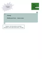 Vorschau - Arbeitsblätter - Rabbit-proof fence - chosen scenes - Deckblatt