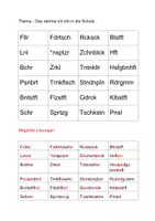 Vorschau - Spiele - Lesespiel für den Deutschunterricht - Deckblatt