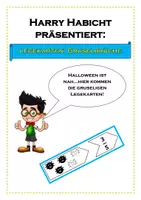 Vorschau - Arbeitsblätter - Legekarten - Gruselbrüche (Halloween) - Deckblatt