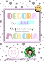 Vista previa - Decoración del aula - DECORACIÓN AULA DOCUMENTO CON 98 PÁGINAS - página 1