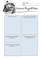 Vorschau - Arbeitsblätter - Gruppenarbeit: Eigene Projektidee zum Thema Druck - Deckblatt