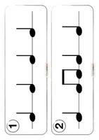 Vorschau - Spiele - Musik ✋🏼 Klatsche deinen Rhythmus ✋🏼 Rhythmusbausteine Tafelkarten - Seite 1