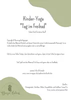 Vorschau - Bildkarten - Kinder-Yoga: Tag im Freibad - Seite 1