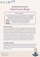 Vorschau - Arbeitsblätter - Mein Formen-Bingo zum Graphomotoriktraining - Seite 1