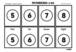 Vista previa - Juegos / Gamificación - Numbers from1 to 20 - Matching Game - página 2