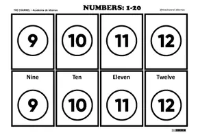 Vista previa - Juegos / Gamificación - Numbers from1 to 20 - Matching Game - página 3