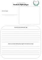 Vorschau - Mal- und Bastelvorlagen - Griechische Mythologie: Götterpass und Mythensteckbrief - Seite 1
