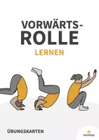 Vorschau - Stationenlernen - Rolle vorwärts: Übungskarten für den Sportunterricht (Vorwärtsrolle) - Deckblatt