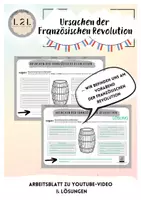 Vorschau - Arbeitsblätter - Französische Revolution - Ursachen / Gründe - Deckblatt