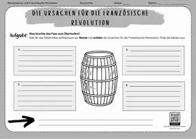 Vorschau - Arbeitsblätter - Französische Revolution - Ursachen / Gründe - Seite 1