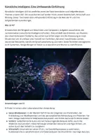 Vorschau - Merkblätter - Künstliche Intelligenz Eine Umfassende Einführung - mit Aufgaben - Deckblatt