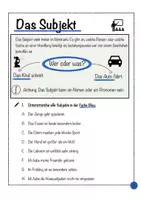 Vorschau - Arbeitsblätter - Satzglieder Übungen Deutsch Klasse 5/6/7 – Arbeitsblätter mit Lösungen - Seite 3