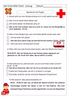 Vorschau - Arbeitsblätter - Quiz zum Erste Hilfe Check - mit Lösung - Seite 3