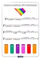 Vorschau - Unterrichtsreihen - MUSIK 🎵Noten Freude schöner Götterfunken Melodie für Boomwhacker Xylofon Blockflöte Keyboard - Seite 1