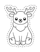 Vorschau - Arbeitsblätter - Ausschneiden, Ausmalen, Kleben - Weihnachten (Feinmotorik) - Seite 1