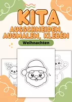 Vorschau - Arbeitsblätter - Ausschneiden, Ausmalen, Kleben - Weihnachten (Feinmotorik) - Deckblatt