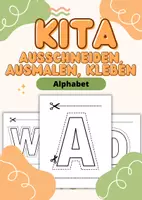 Vorschau - Mal- und Bastelvorlagen - Ausschneiden, Ausmalen, Kleben - Alphabet (Feinmotorik) - Deckblatt