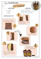 Vorschau - Unterrichtsreihen - Stiftehalter-Faltanleitung-Kraftpapier - Seite 1