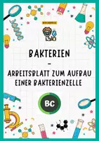 Vorschau - Arbeitsblätter - Aufbau von Bakterien - Arbeitsblatt - Deckblatt